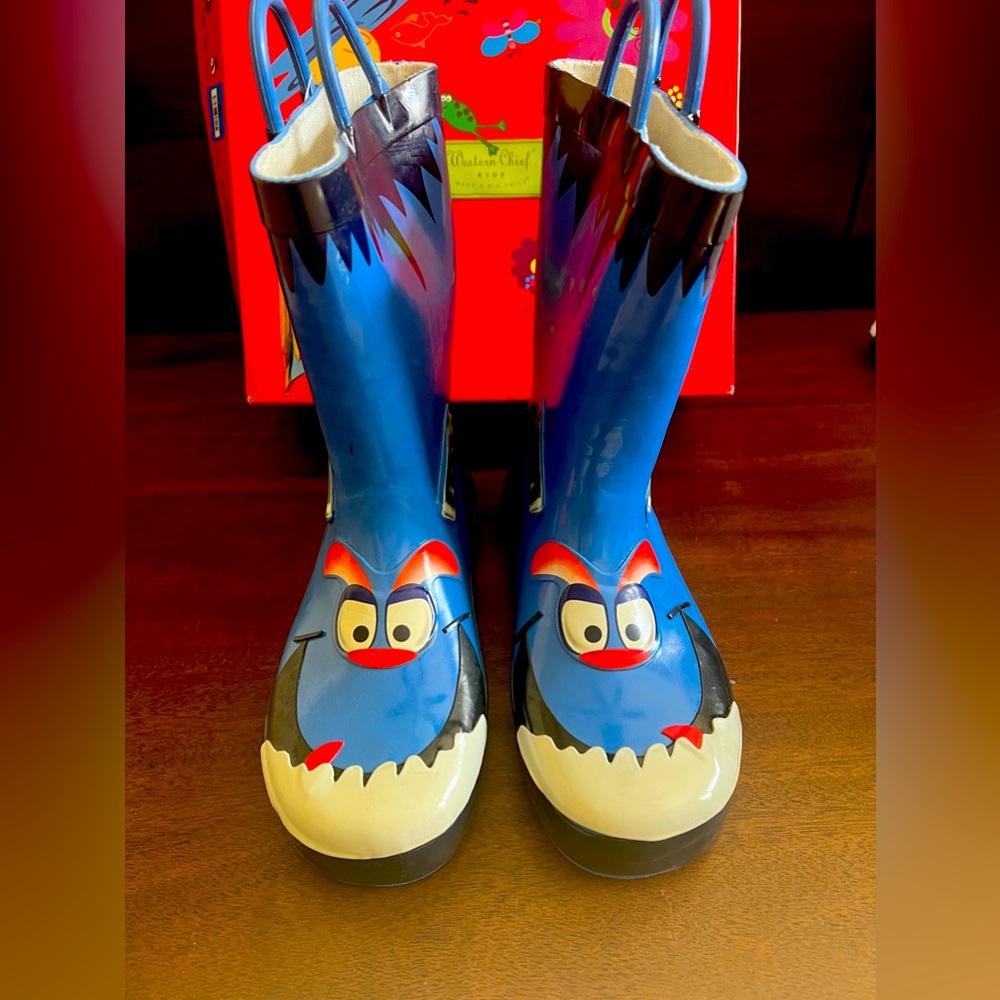 Western Chief Kids Monster Rain Boots Size 13 Children